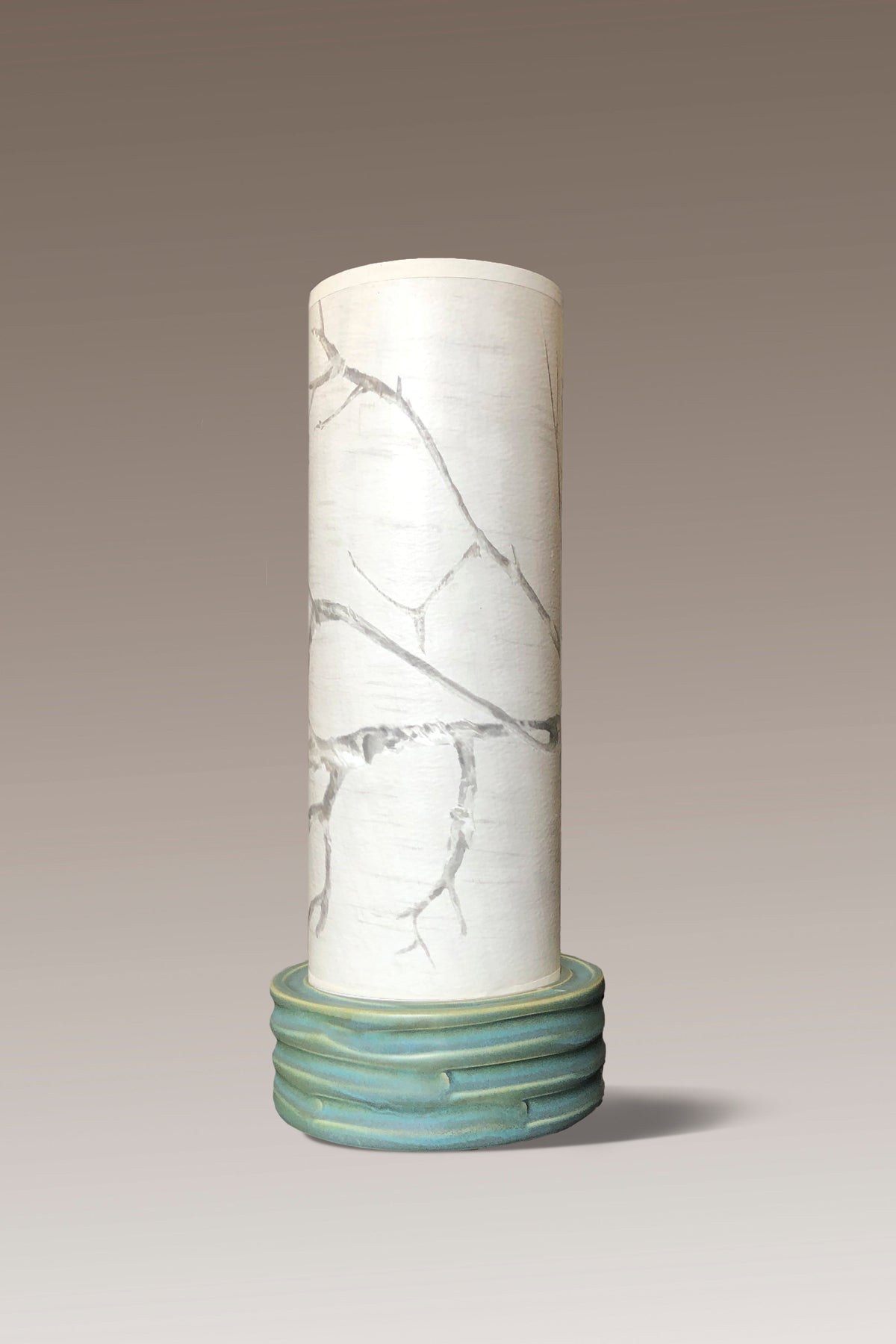 Janna Ugone &amp; Co Luminaires Ceramic Luminaire Accent Lamp with Sweeping Branch Shade