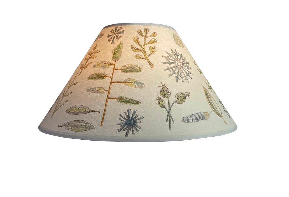 Janna Ugone & Co Lamp Shades Large Conical Lamp Shade in Field Chart