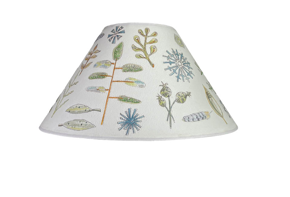 Janna Ugone & Co Lamp Shades Large Conical Lamp Shade in Field Chart