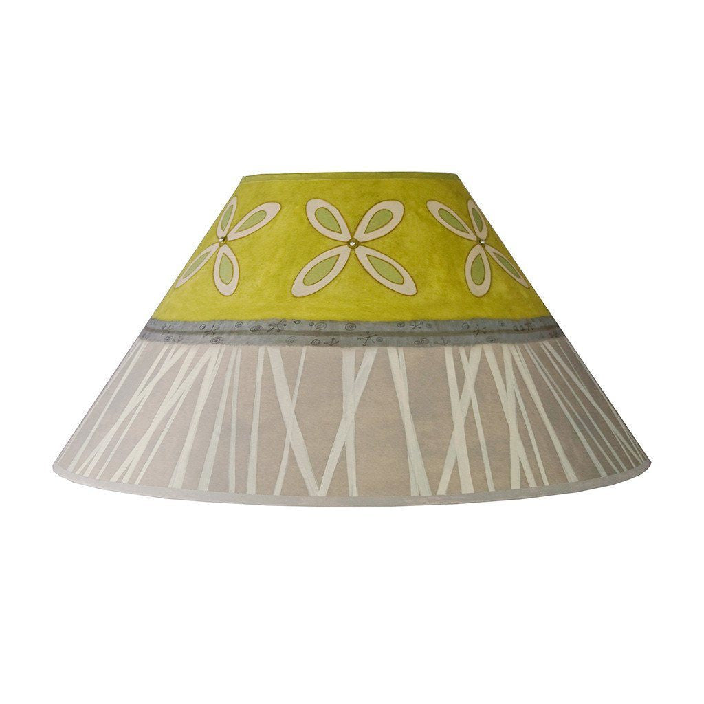 Large Conical Lamp Shade in Kiwi