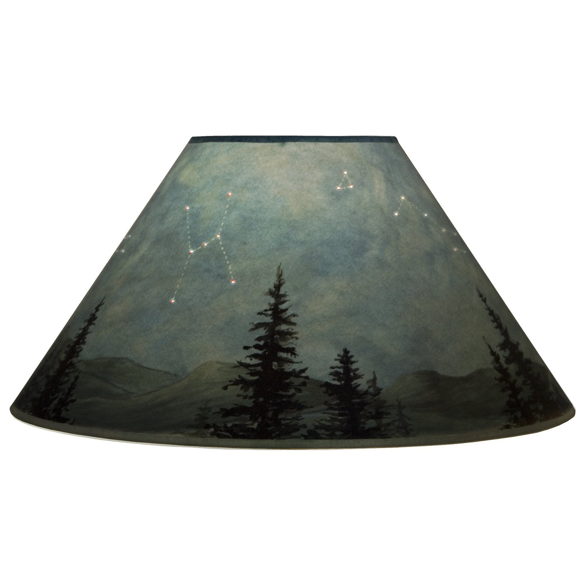 Large Conical Lamp Shade in Midnight Sky