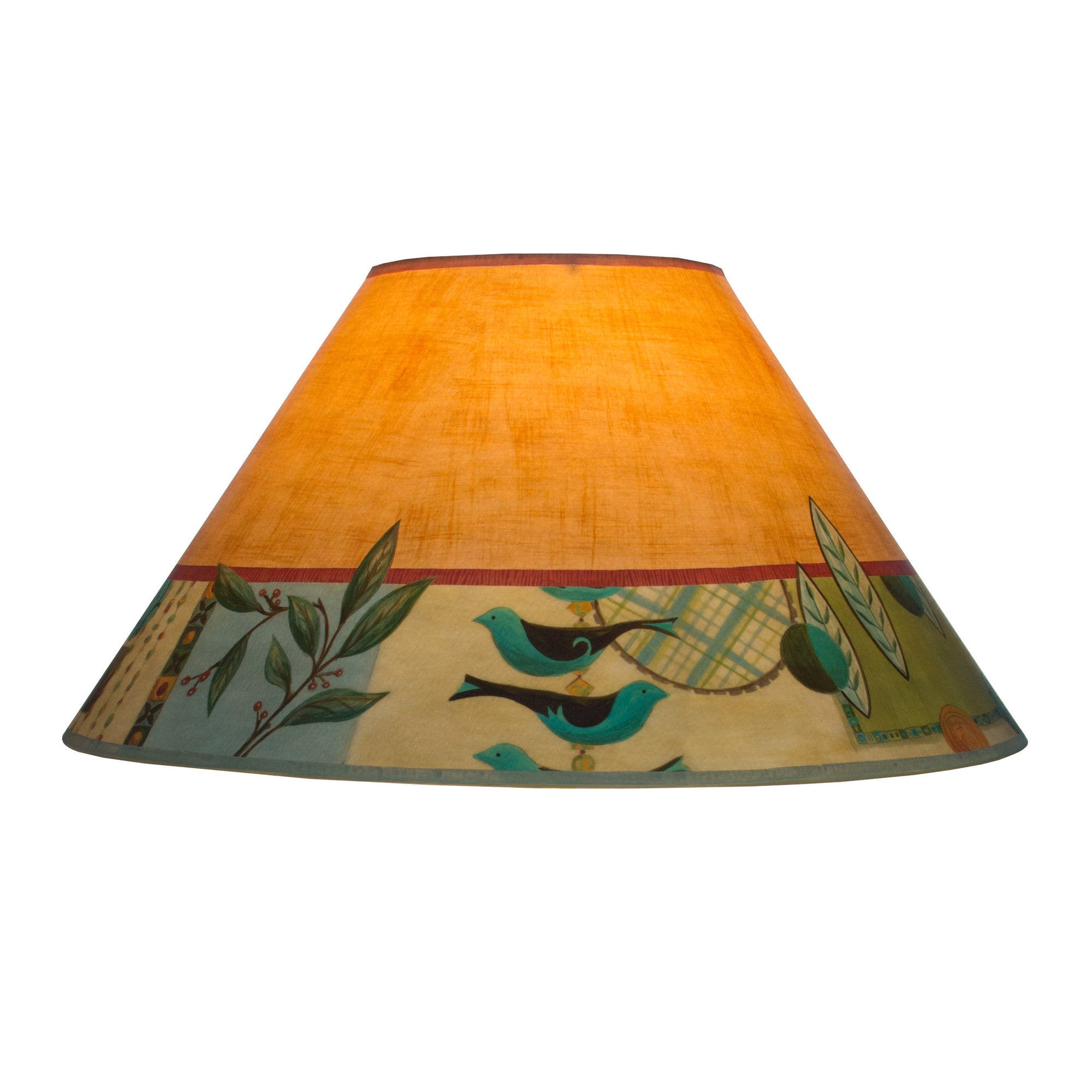 Janna Ugone & Co Lamp Shades Large Conical Lamp Shade in New Capri Spice
