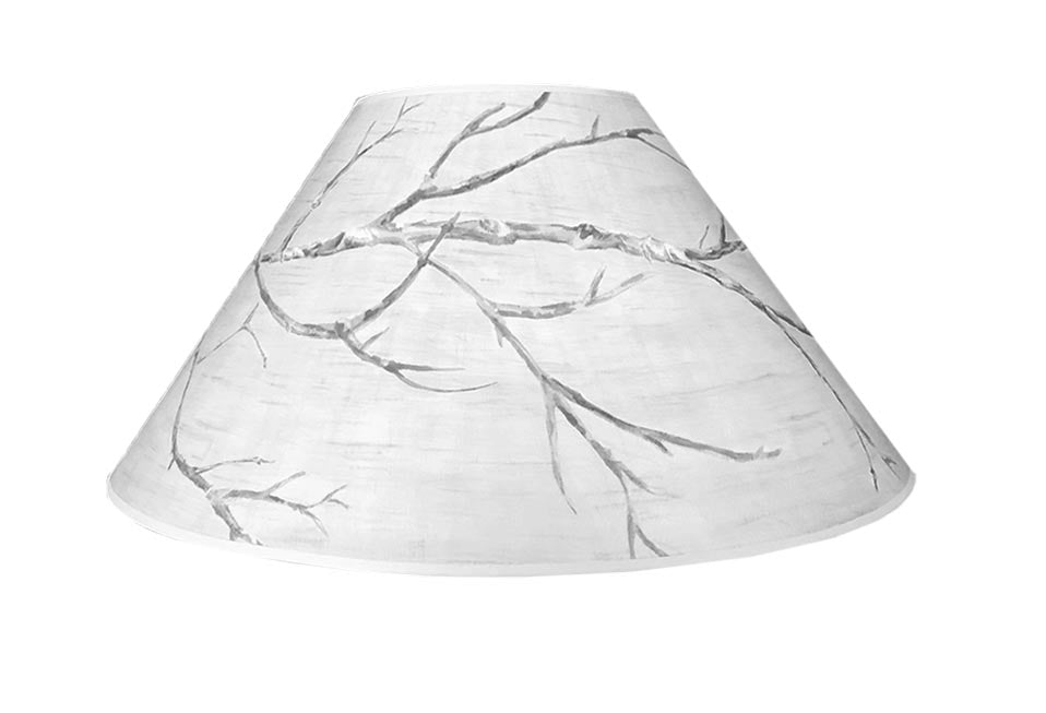 Large Conical Lamp Shade in Sweeping Branch