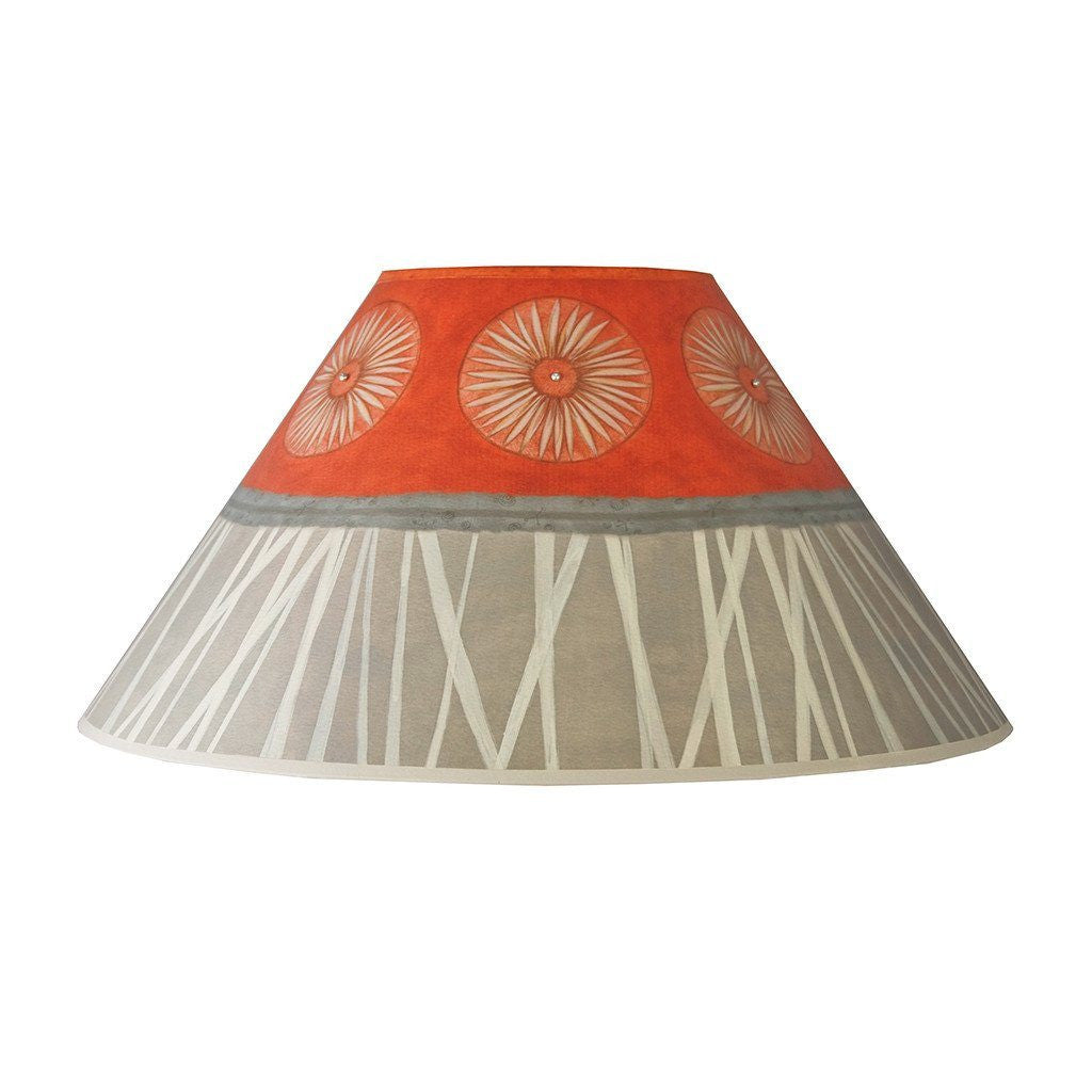 Janna Ugone & Co Lamp Shades Large Conical Lamp Shade in Tang