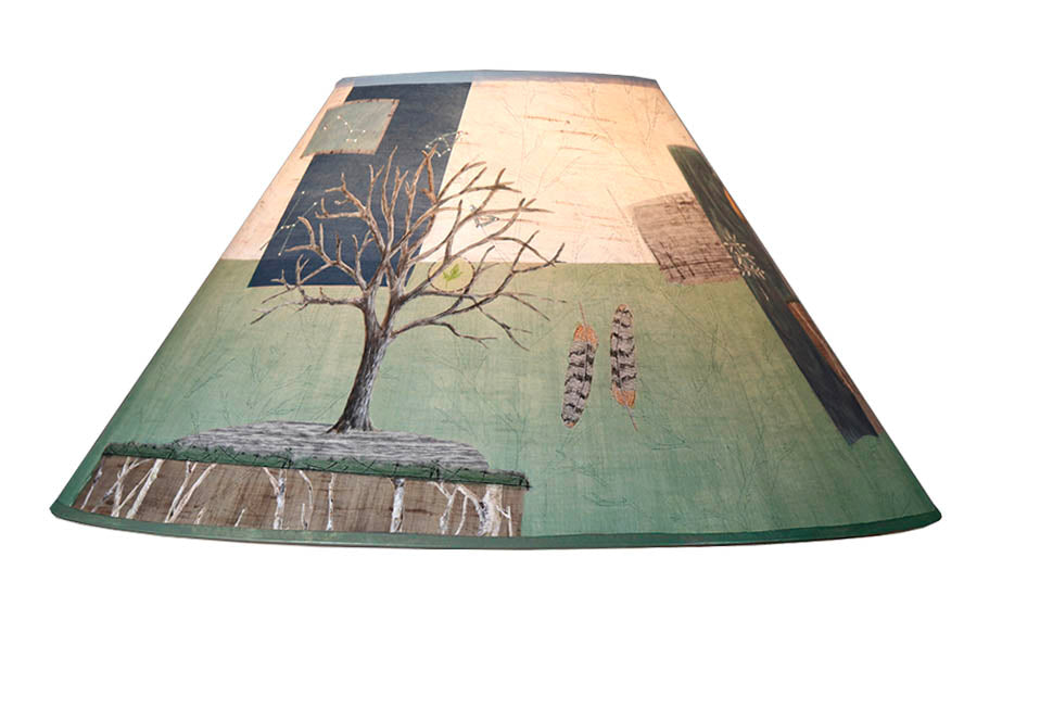 Janna Ugone &amp; Co Lamp Shades Large Conical Lamp Shade in Wander in Field