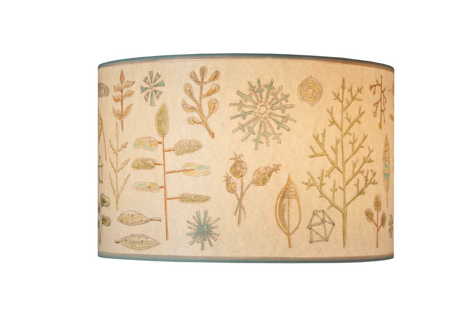 Janna Ugone & Co Lamp Shades Large Drum Lamp Shade in Field Chart