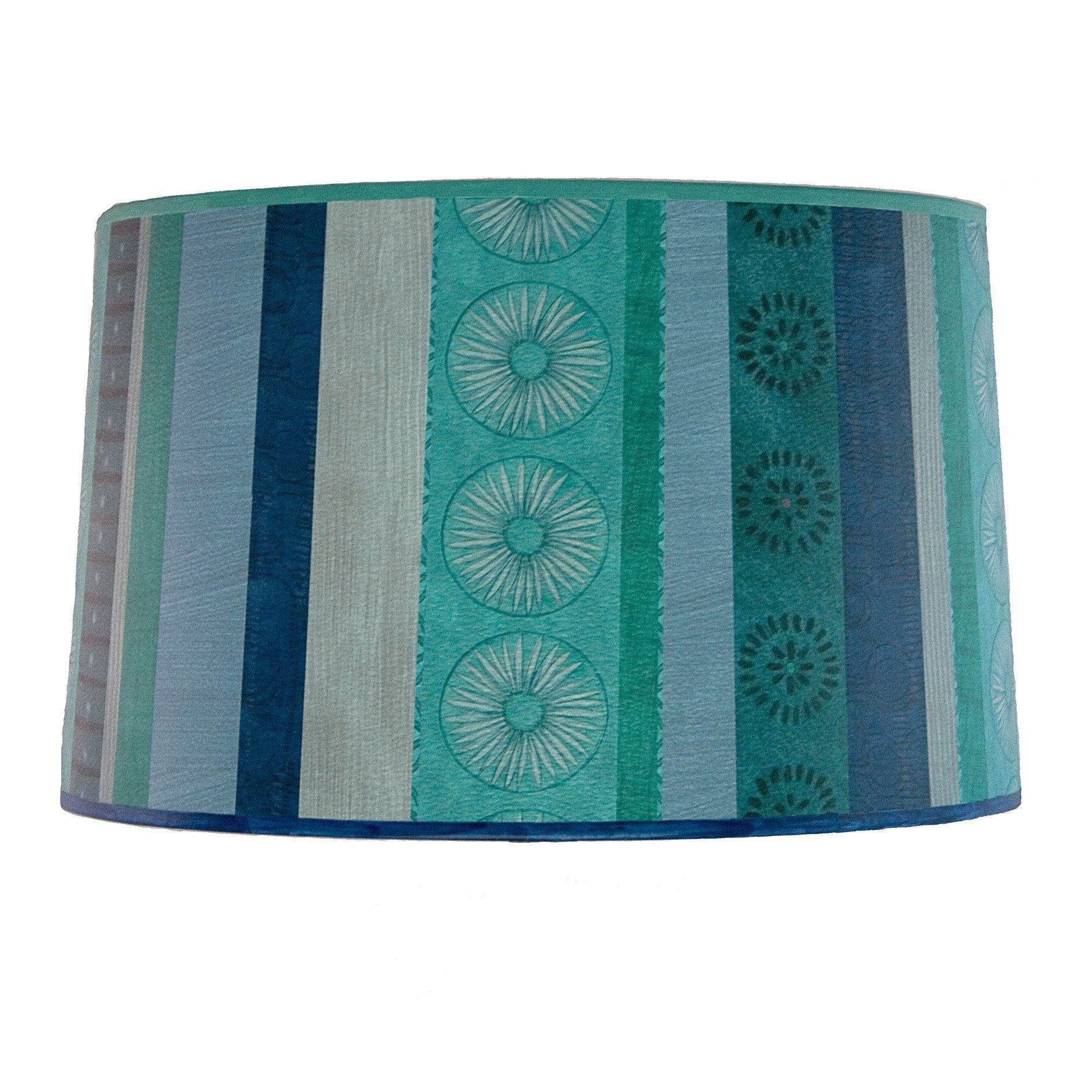 Janna Ugone & Co Lamp Shades Large Drum Lamp Shade in Serape Waters