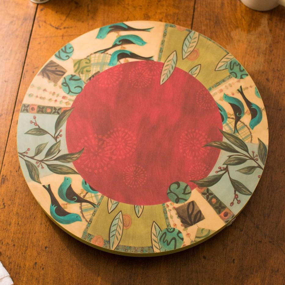 Janna Ugone & Co Lazy Susan Small Lazy Susan in New Capri Red