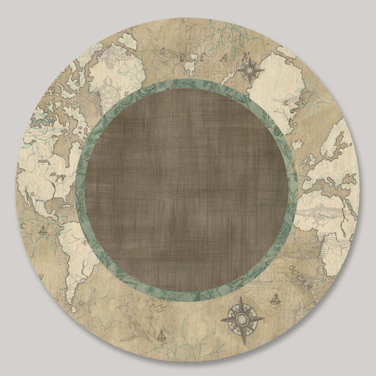 Janna Ugone &amp; Co Lazy Susan Small Lazy Susan in Voyages