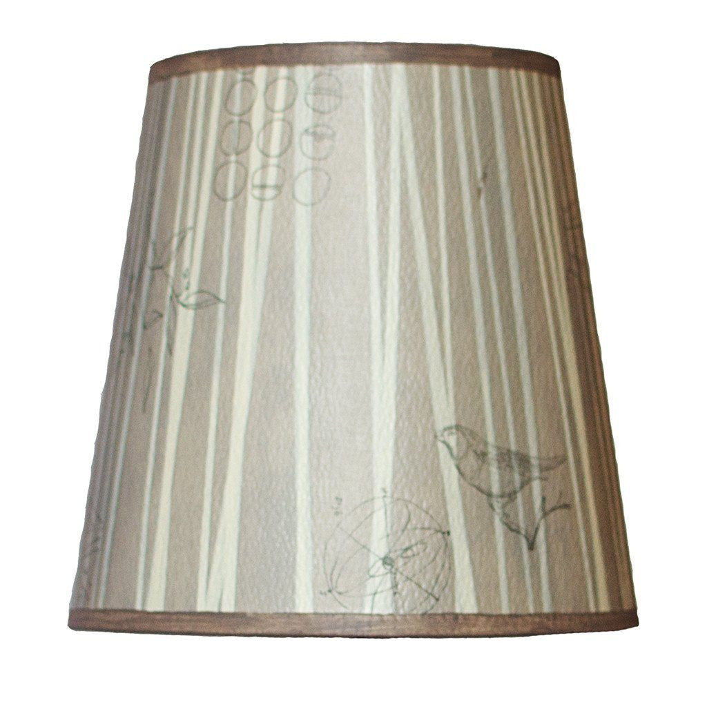 Janna Ugone & Co Lamp Shades Small Drum Lamp Shade in Birch Lines