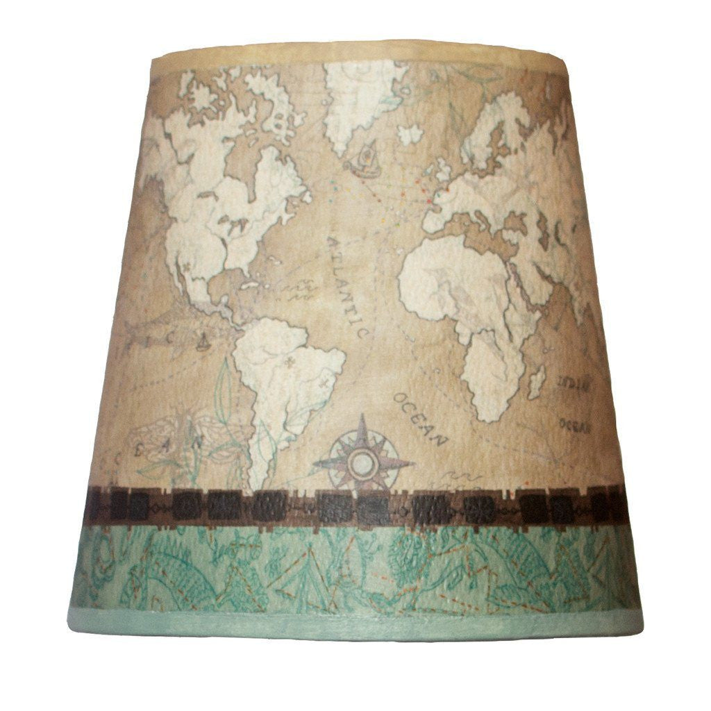 Janna Ugone & Co Lamp Shades Small Drum Lamp Shade in Voyages