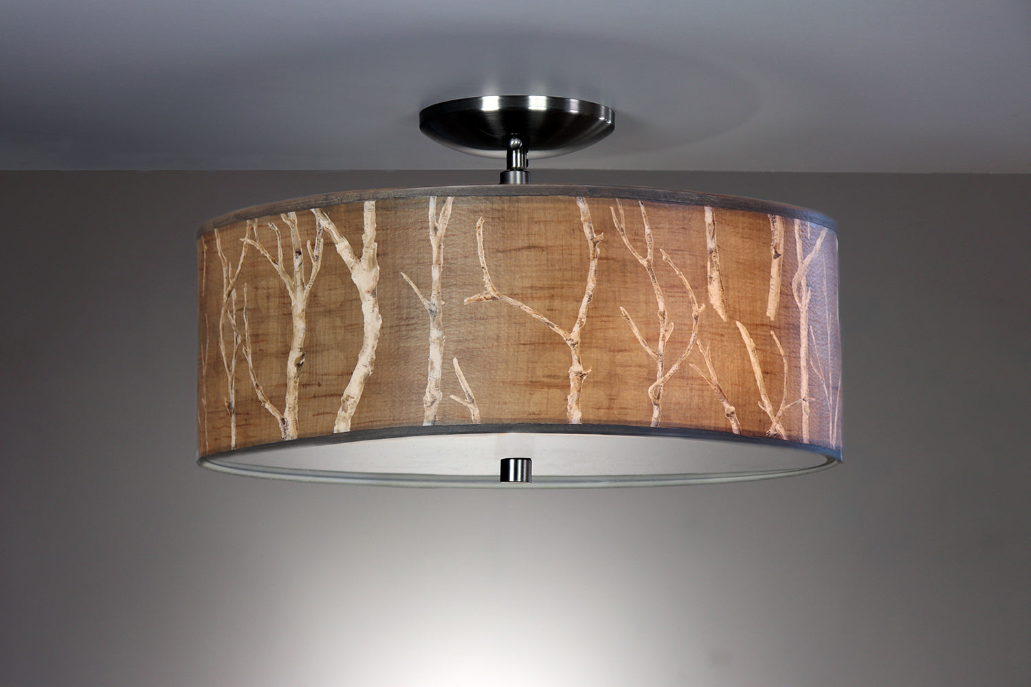 Janna Ugone & Co Ceiling Fixture 16" / Raw Brass Ceiling Lamp in Twigs