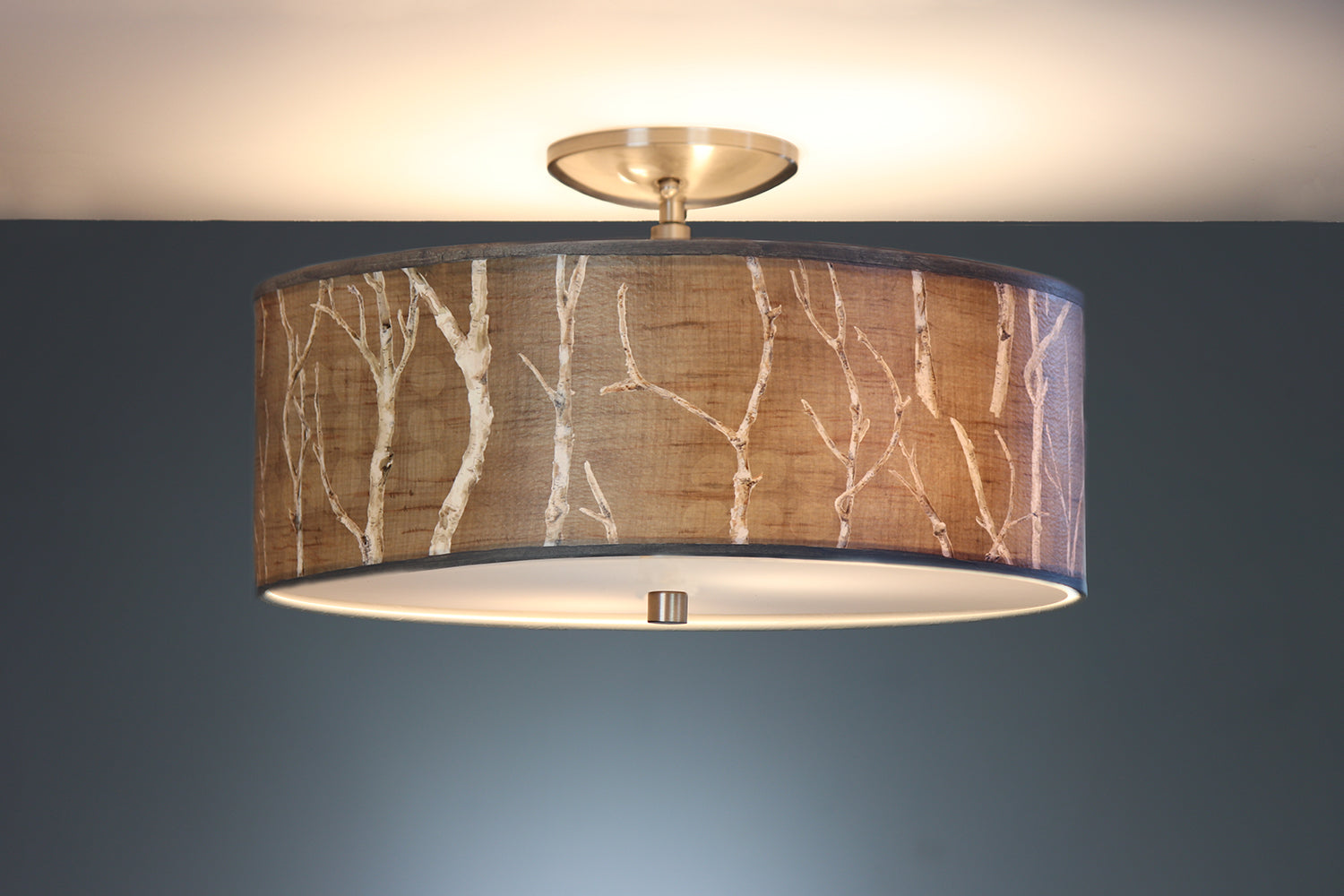 Janna Ugone & Co Ceiling Fixture 16" / Raw Brass Ceiling Lamp in Twigs