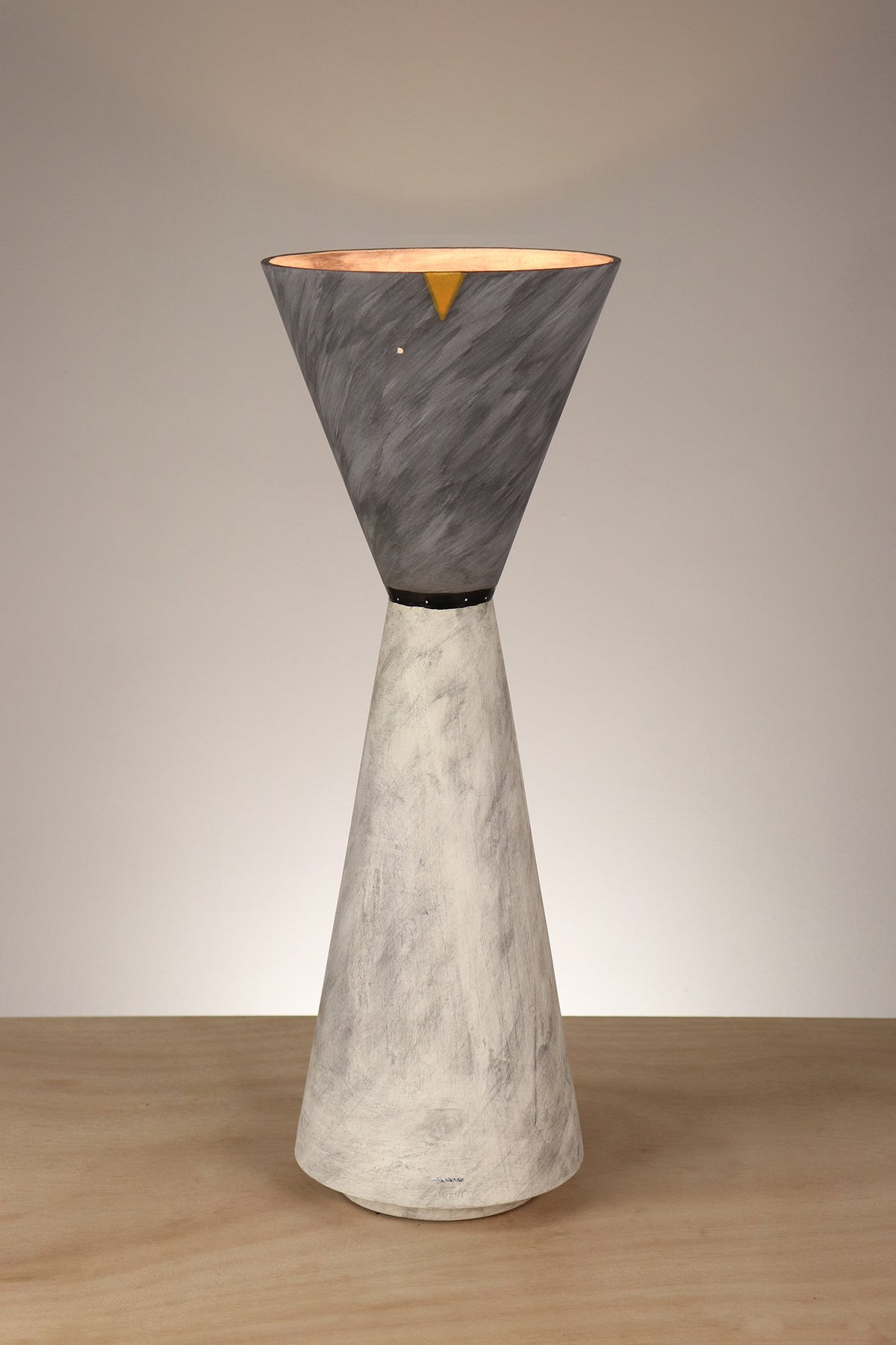 Janna Ugone &amp; Co Ceramic Double Cone Torchiere in ASID