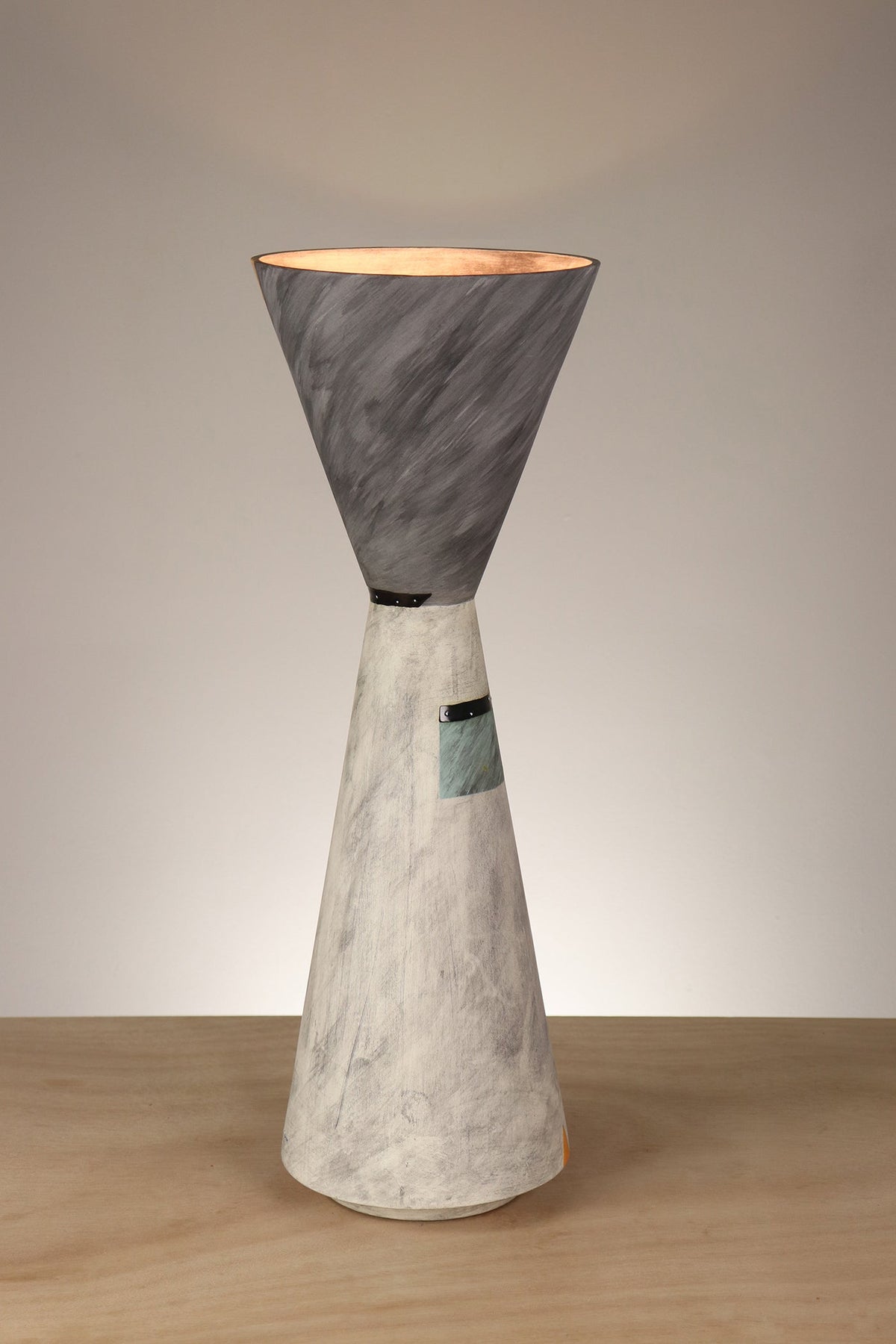 Janna Ugone &amp; Co Ceramic Double Cone Torchiere in ASID