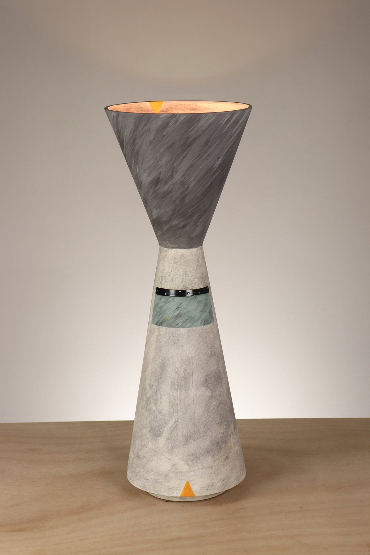 Janna Ugone &amp; Co Ceramic Double Cone Torchiere in ASID