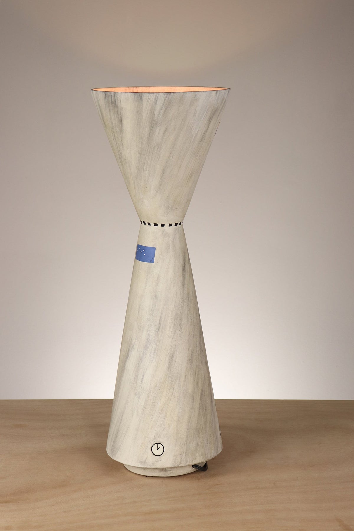 Janna Ugone &amp; Co Ceramic Double Cone Torchiere in Time Zone