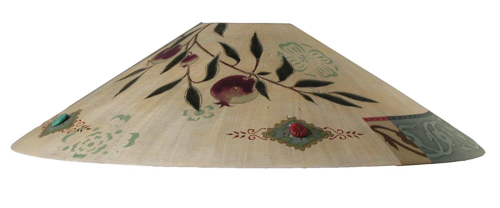 Janna Ugone & Co Lamp Shades Ceramic Lampshade in Pomegranate Ribbon