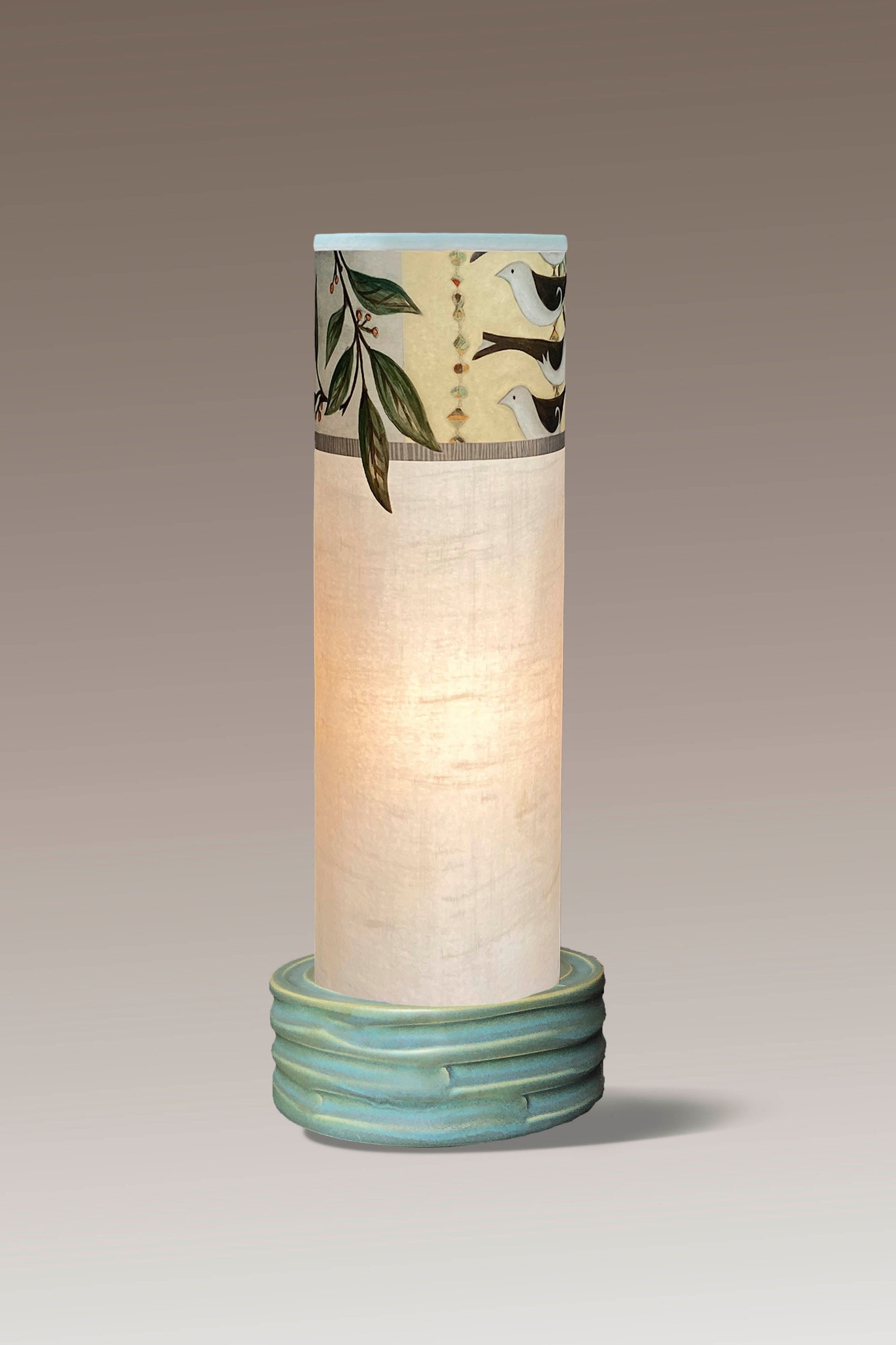 Janna Ugone & Co Table Lamp Ceramic Luminaire Accent Lamp with New Capri Opal Shade