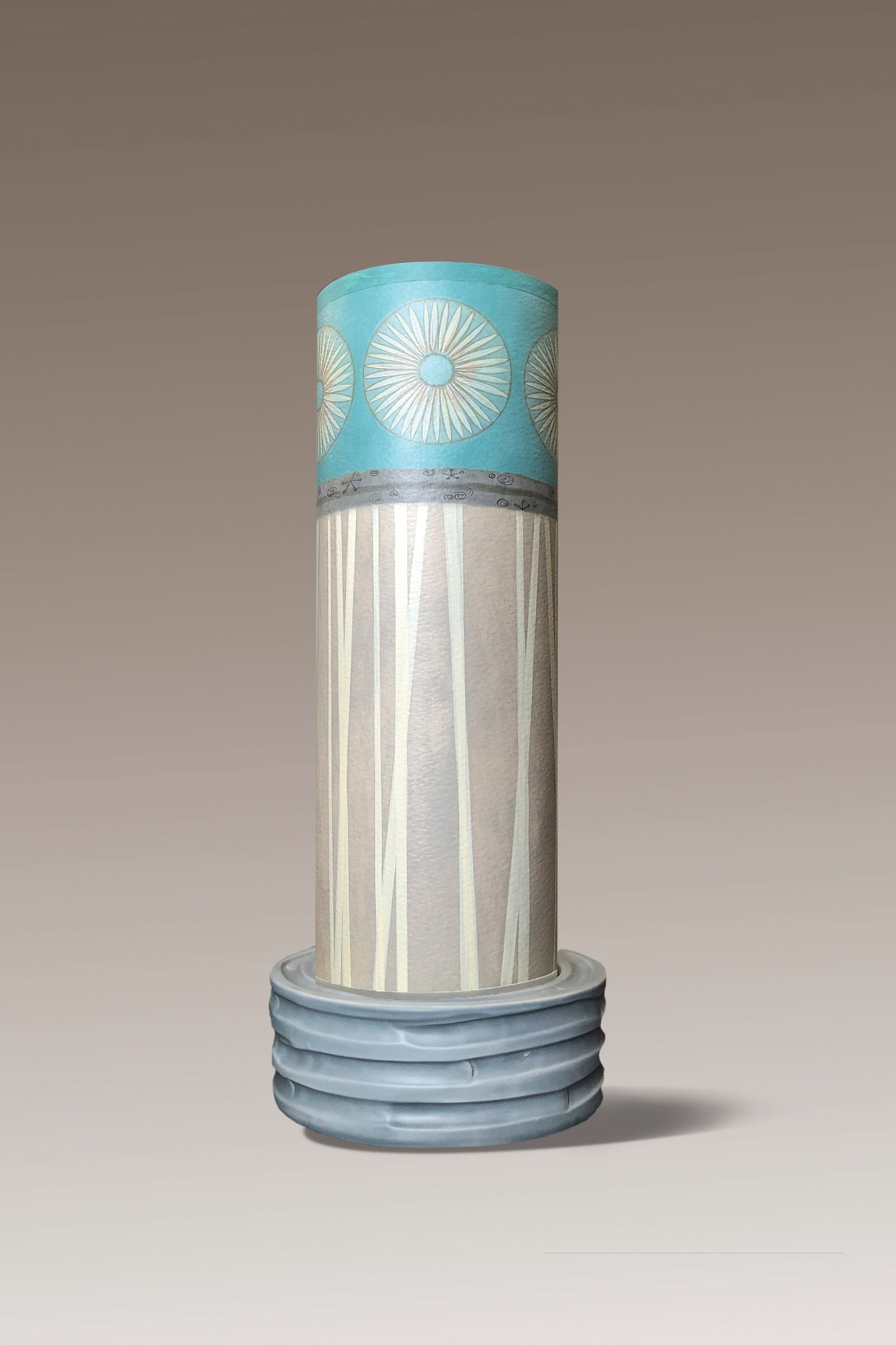 Janna Ugone & Co Luminaires Ceramic Luminaire Accent Lamp with Pool Shade