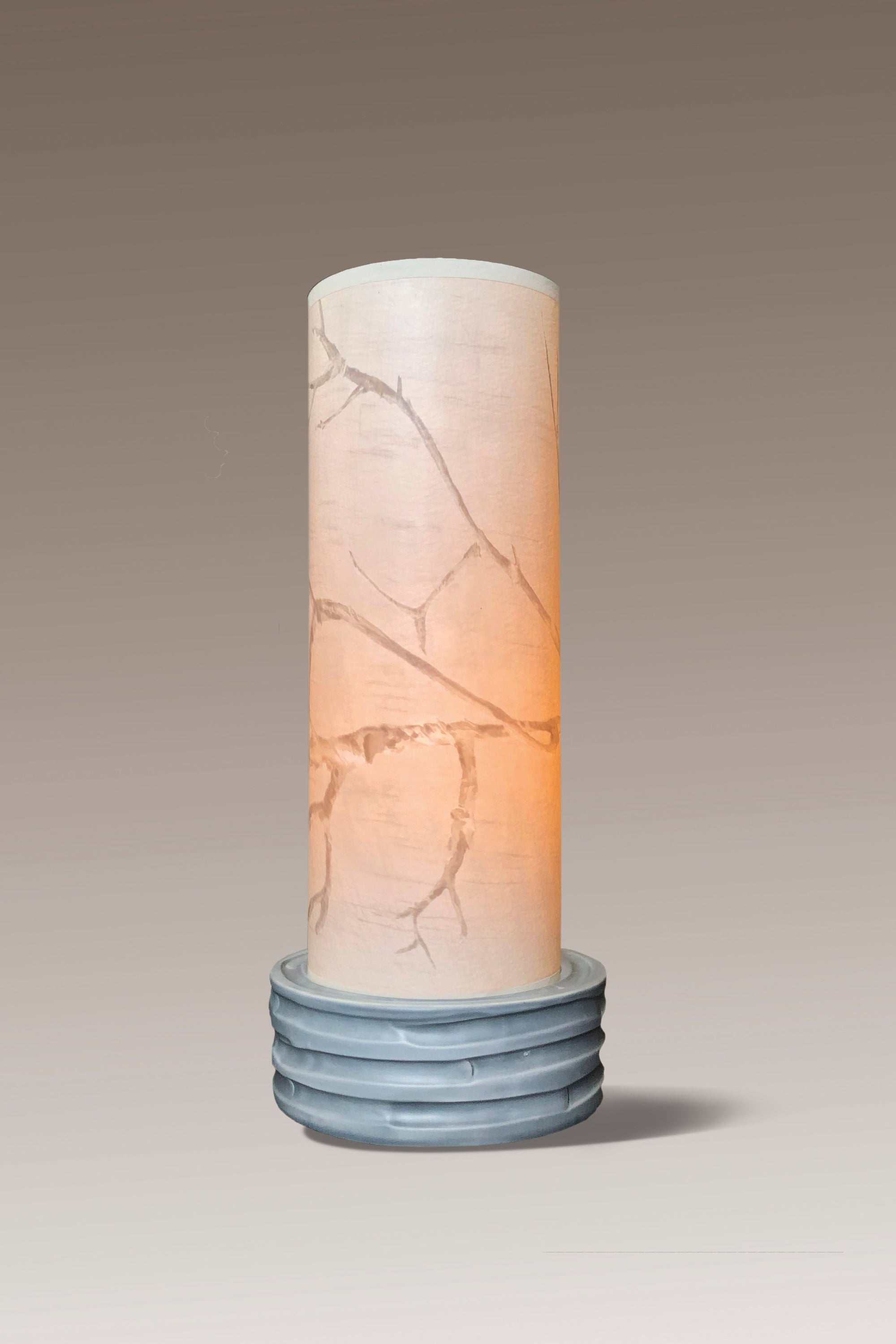 Janna Ugone & Co Luminaires Ceramic Luminaire Accent Lamp with Sweeping Branch Shade