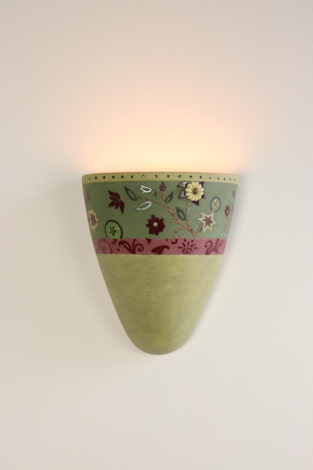 Janna Ugone &amp; Co Wall Sconces Ceramic Sconce in Eden in Pear