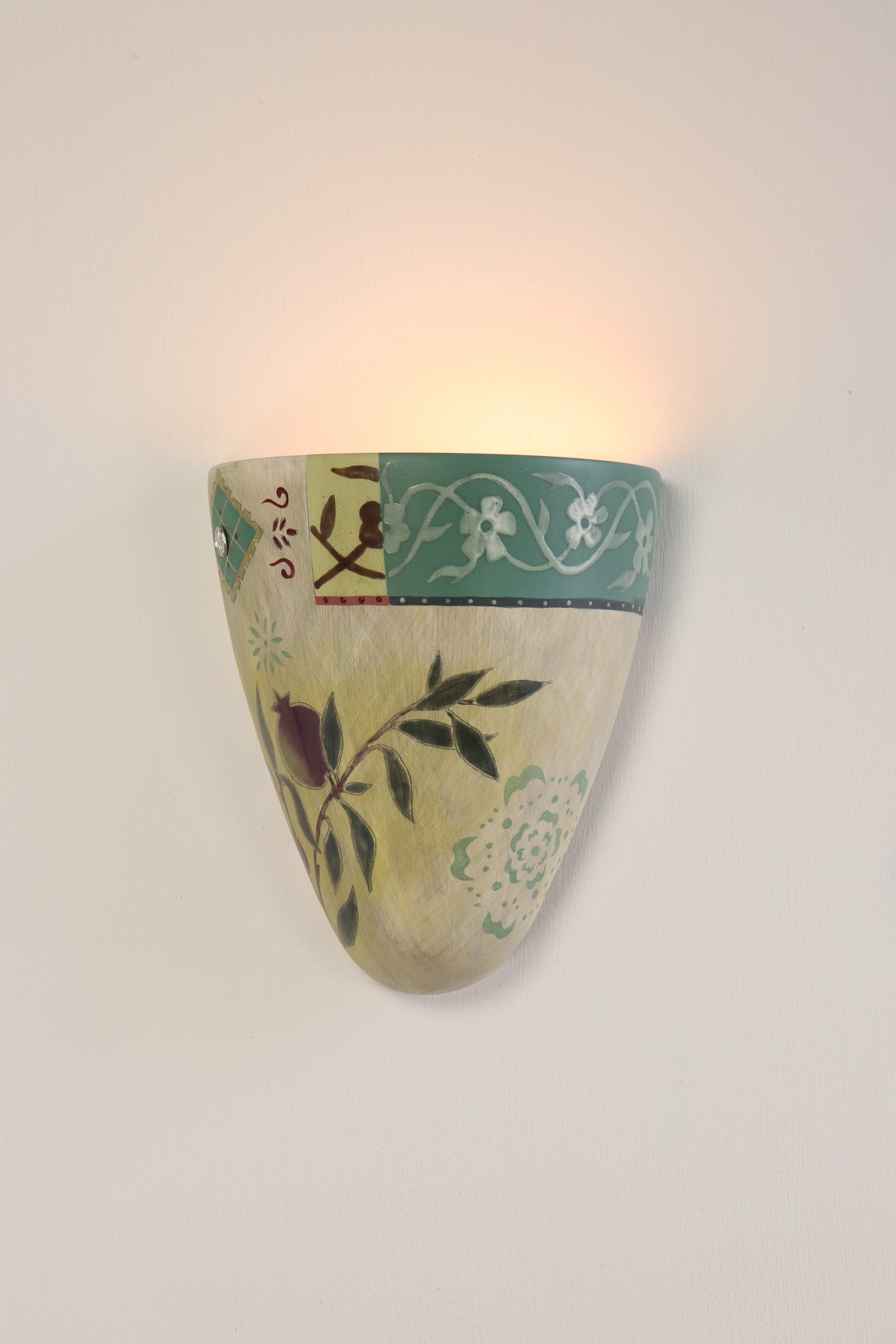 Janna Ugone & Co Wall Sconces Ceramic Sconce in Pomegranate