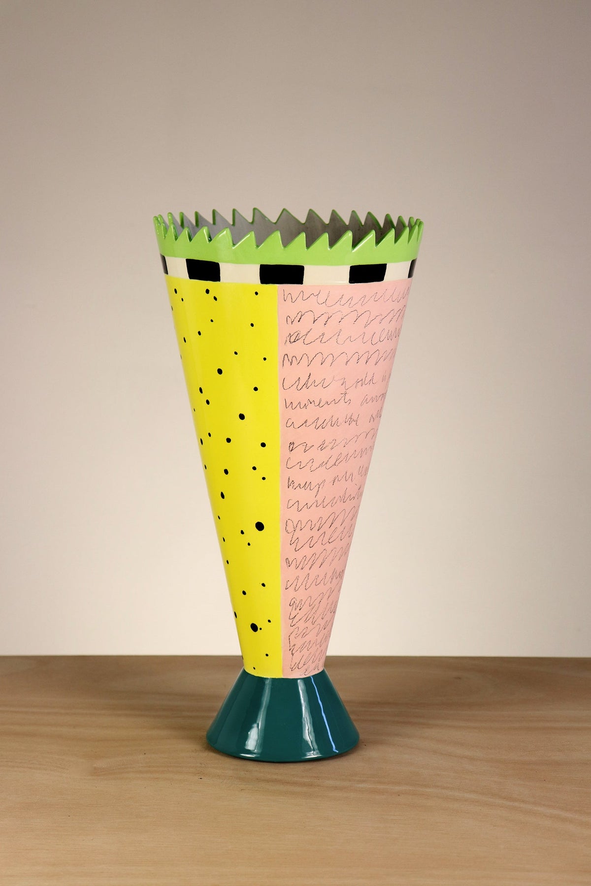 Janna Ugone &amp; Co Ceramic Single Cone Torchiere in Melody