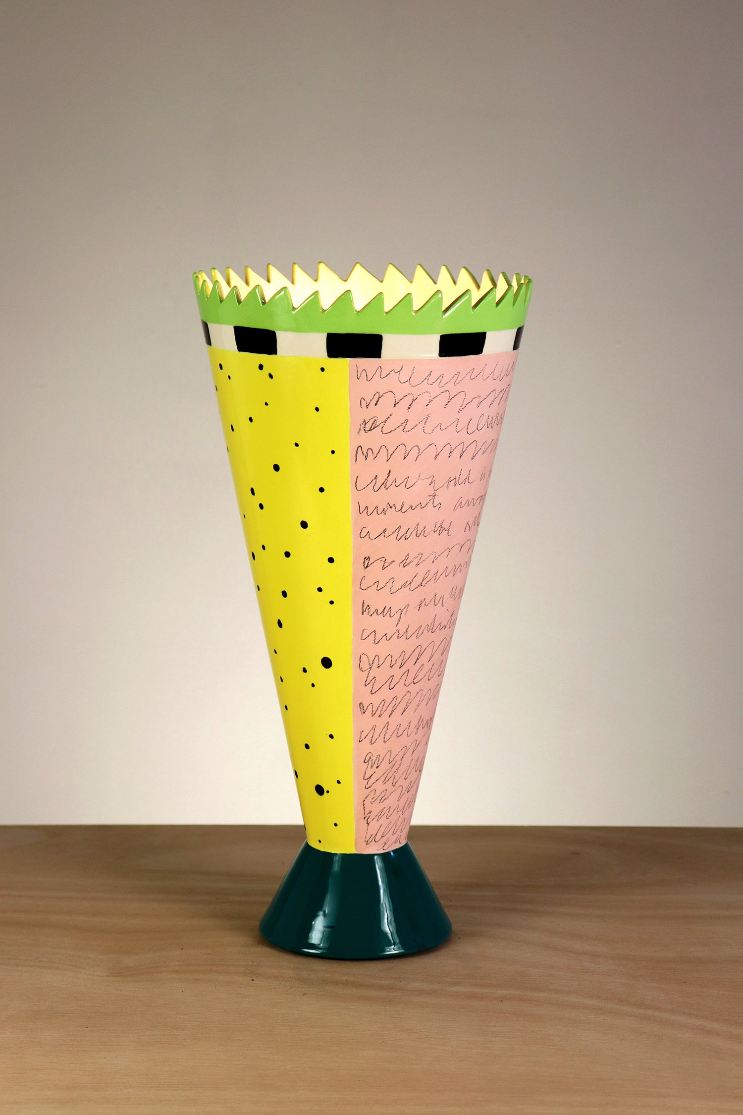 Janna Ugone & Co Ceramic Single Cone Torchiere in Melody