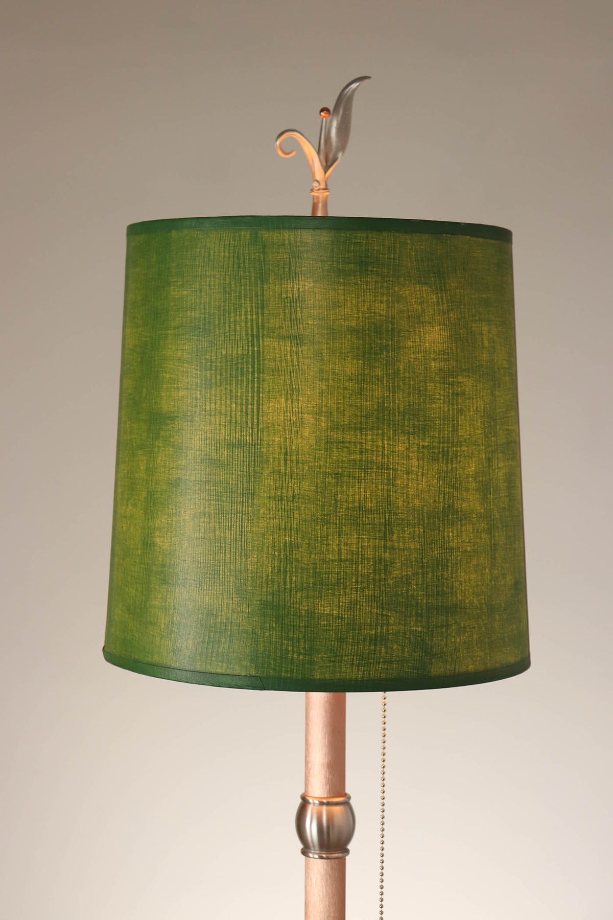 Janna Ugone &amp; Co Table Lamp Copper Table Lamp with Medium Drum Shade in Lucky Seven