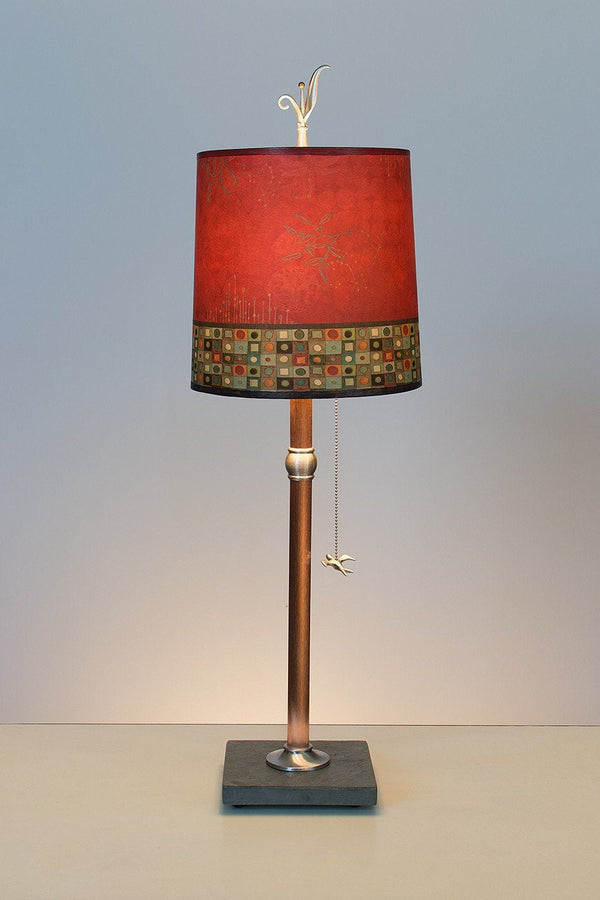 Table lamps with red hot sale shades