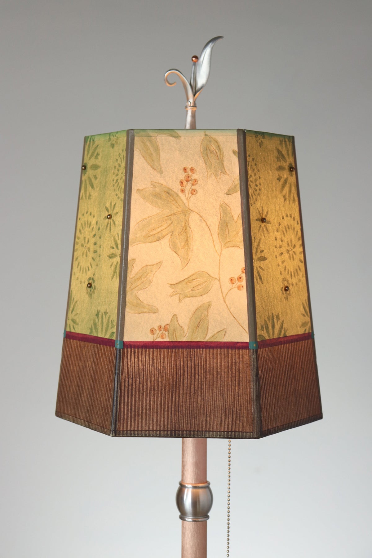 Janna Ugone &amp; Co Table Lamp Copper Table Lamp with Small Hexagon Shade in Rebecca