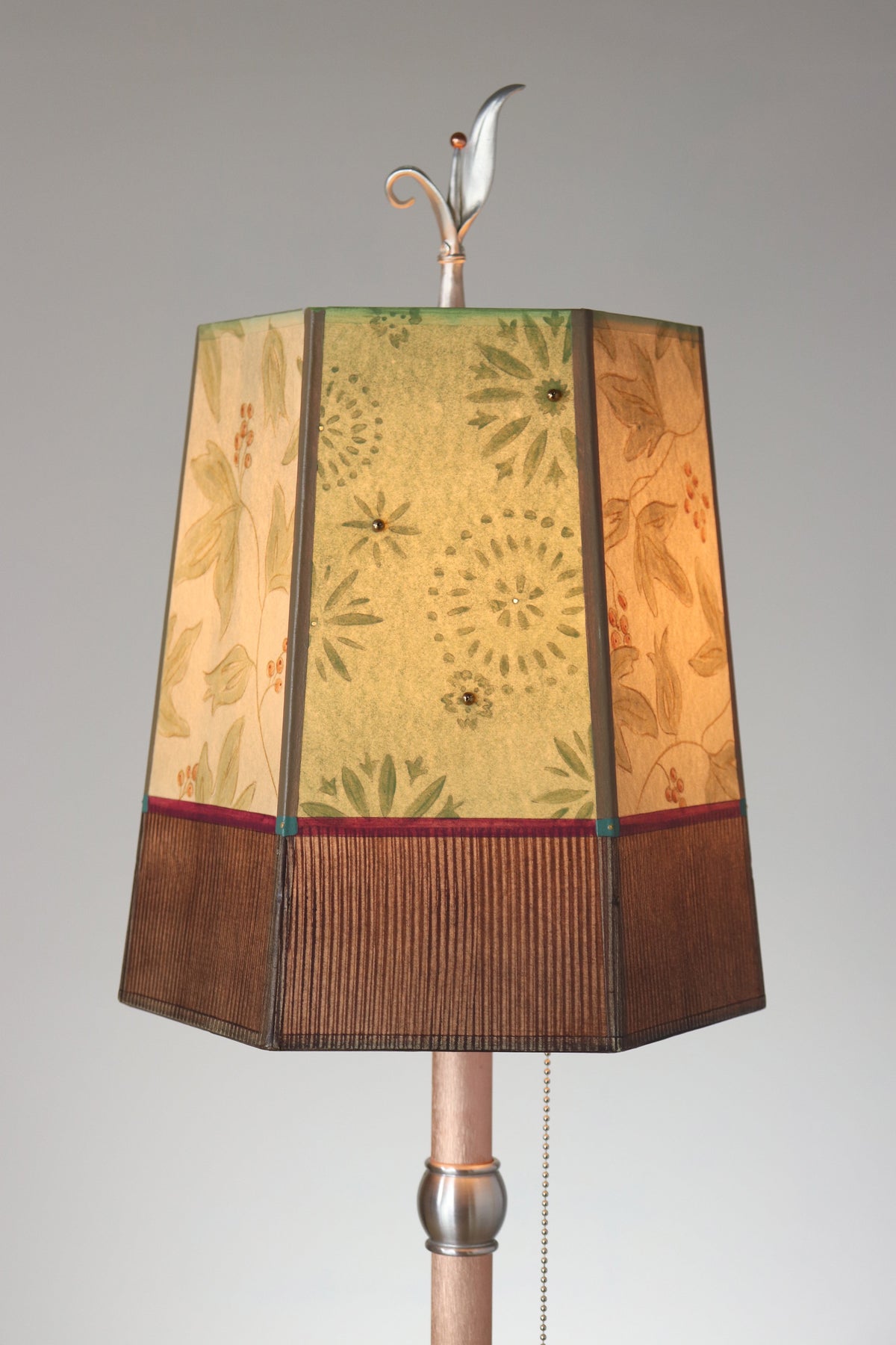 Janna Ugone &amp; Co Table Lamp Copper Table Lamp with Small Hexagon Shade in Rebecca