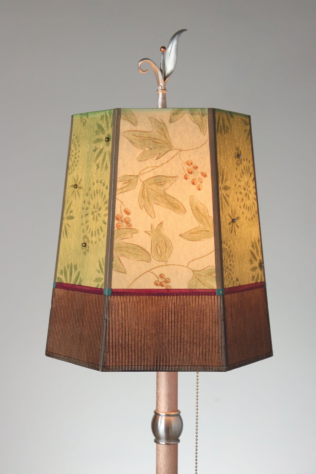 Janna Ugone &amp; Co Table Lamp Copper Table Lamp with Small Hexagon Shade in Rebecca