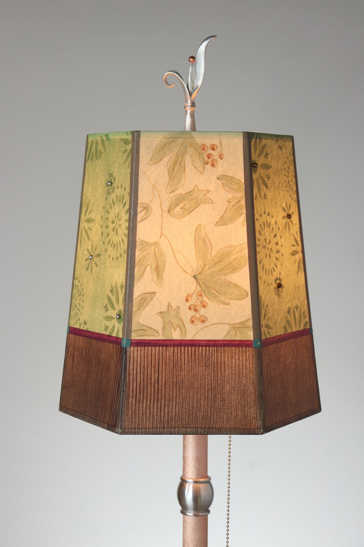 Janna Ugone &amp; Co Table Lamp Copper Table Lamp with Small Hexagon Shade in Rebecca