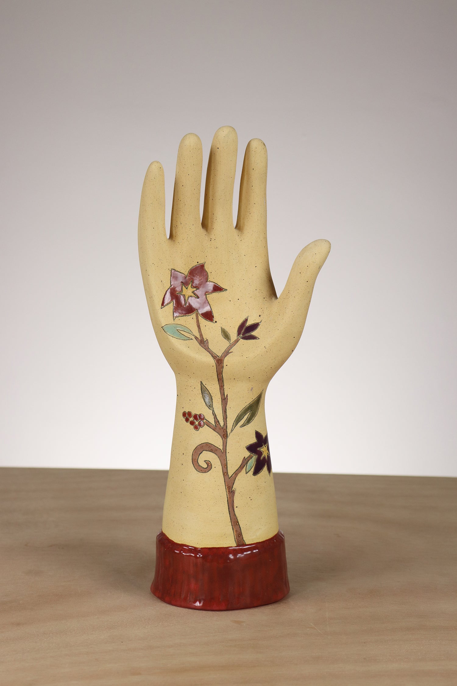 Janna Ugone & Co Large Ceramic Hand in Eden in Straw