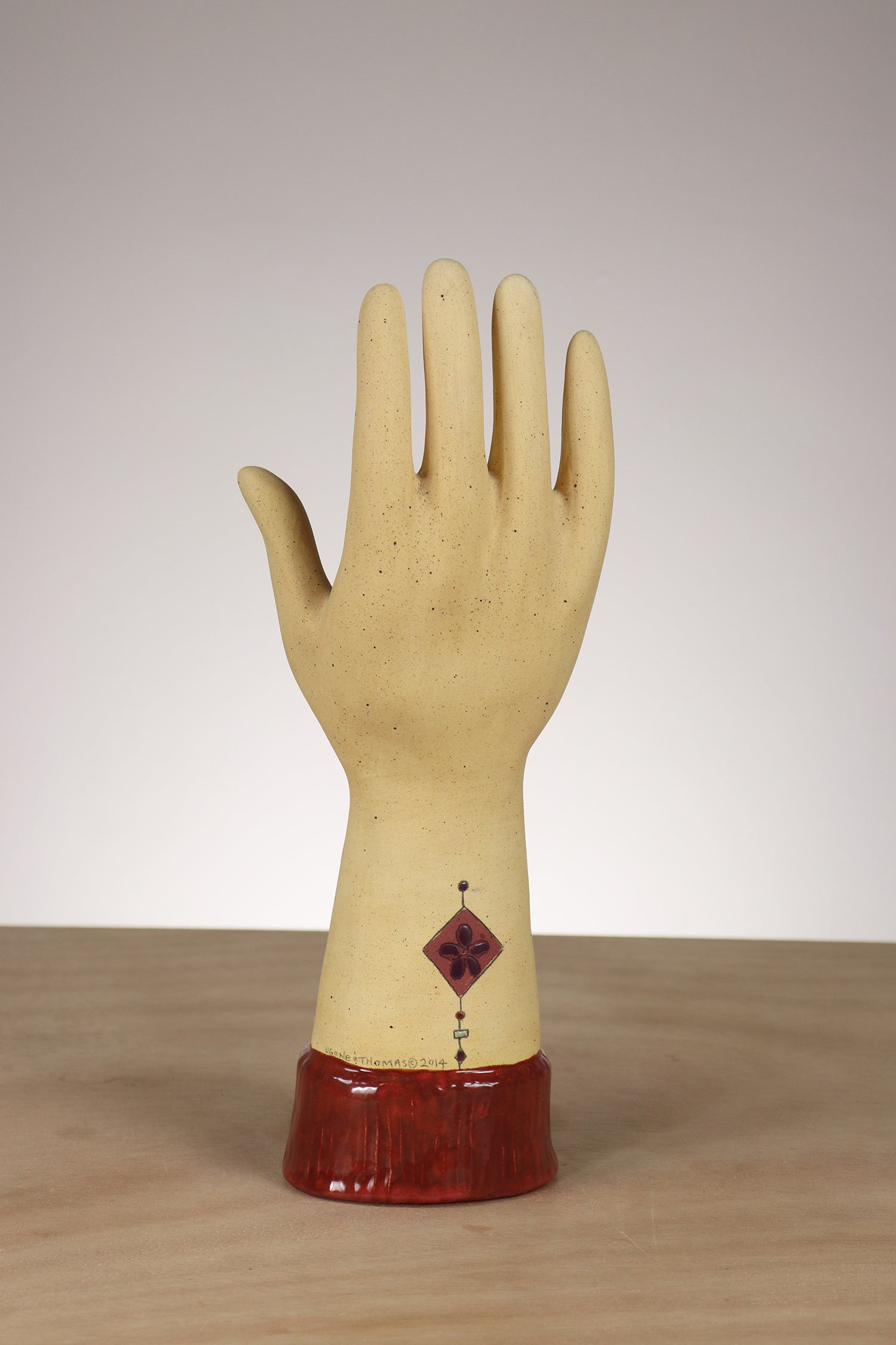 Janna Ugone & Co Large Ceramic Hand in Eden in Straw