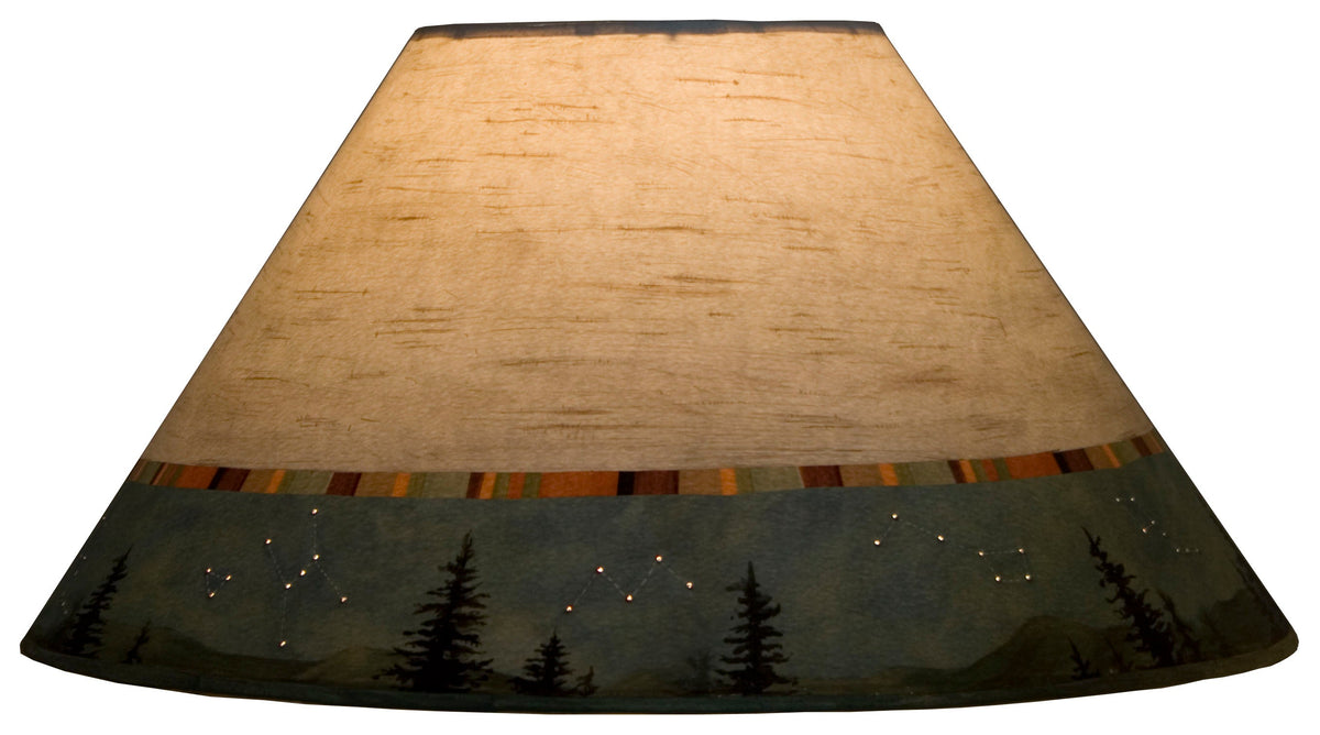 Large Conical Lamp Shade in Birch Midnight