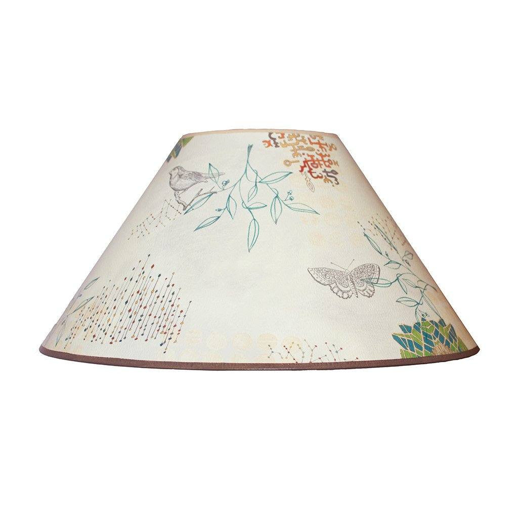 Large Conical Lamp Shade in Ecru Journey