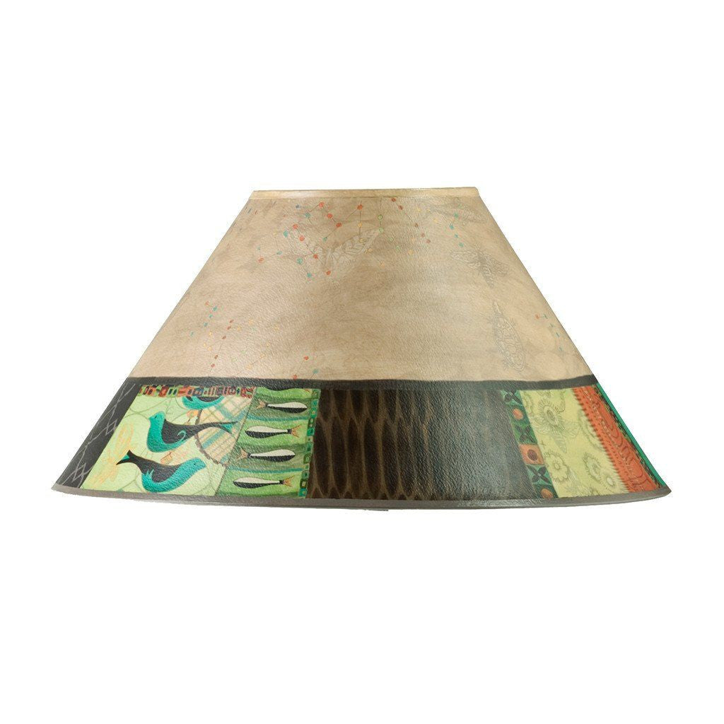 Janna Ugone & Co Lamp Shades Large Conical Lamp Shade in Linen Match