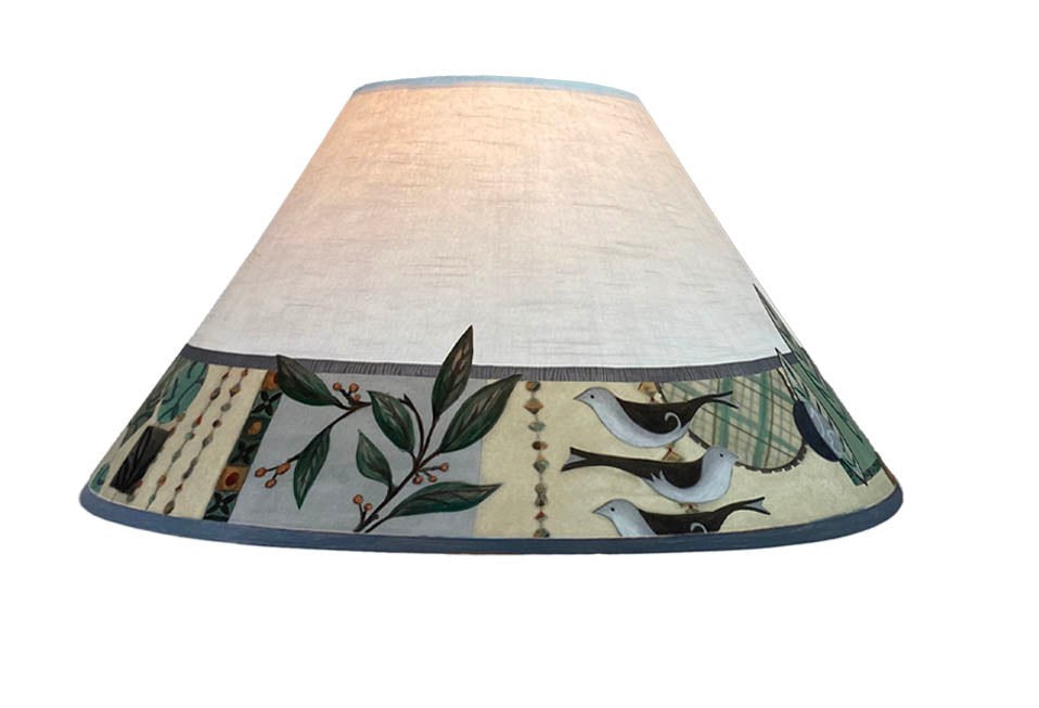 Janna Ugone & Co Lamp Shades Large Conical Lamp Shade in New Capri Opal