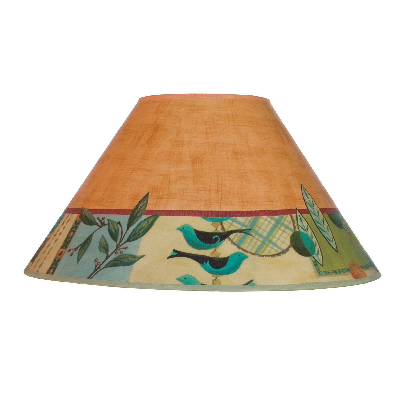 Janna Ugone & Co Lamp Shades Large Conical Lamp Shade in New Capri Spice