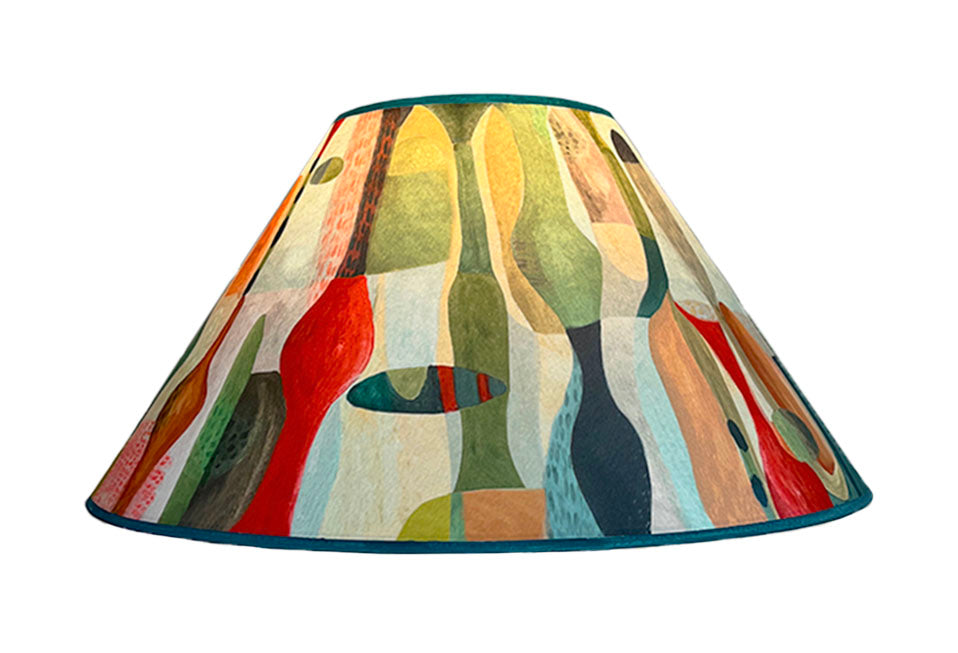 Large Conical Lamp Shade in Riviera in Poppy - Janna Ugone & Co