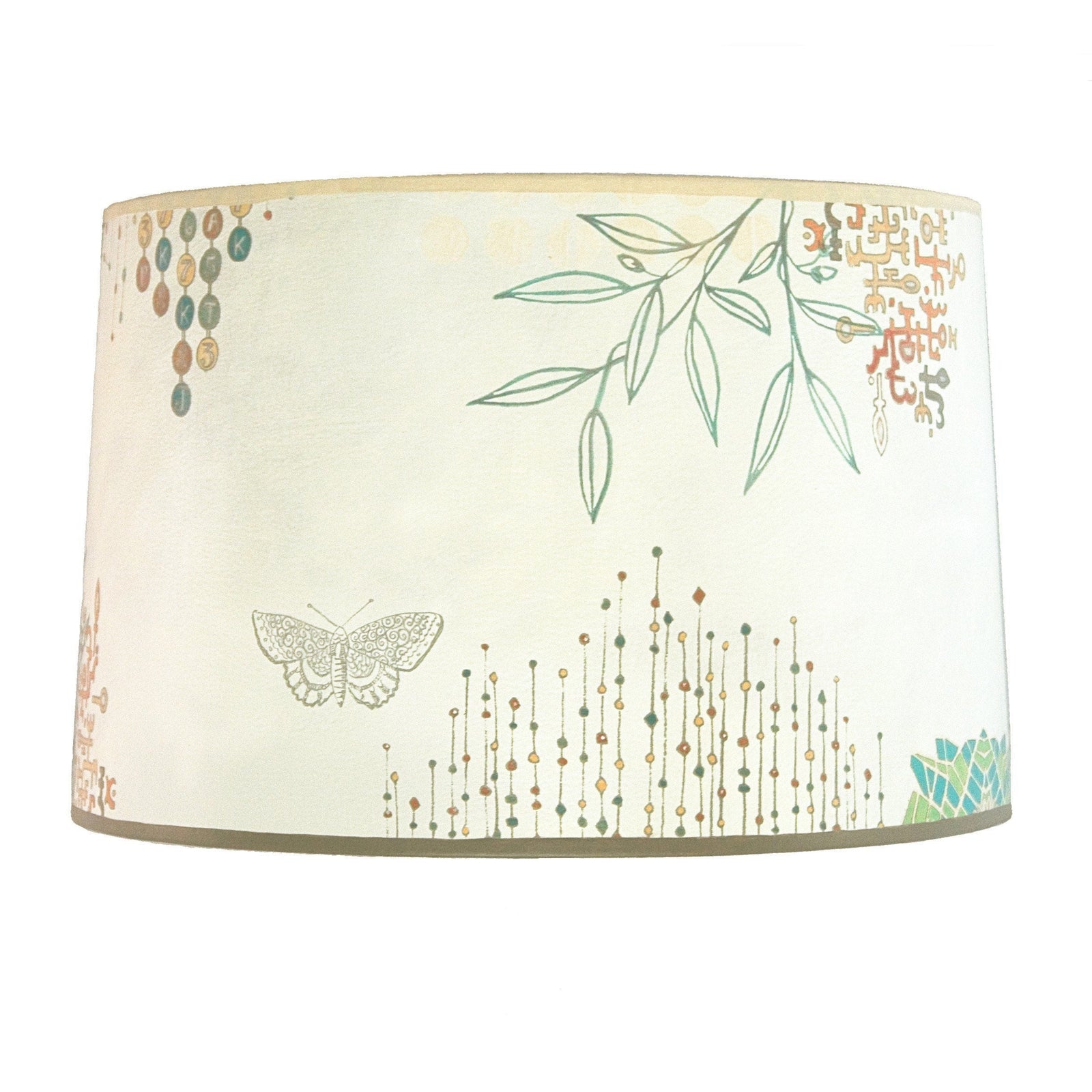 Janna Ugone & Co Lamp Shades Large Drum Lamp Shade in Ecru Journey