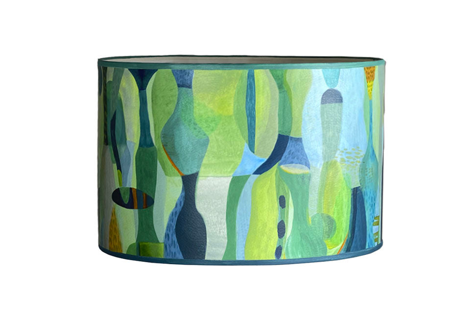 Janna Ugone & Co Lamp Shades Large Drum Lamp Shade in Riviera in Citrus