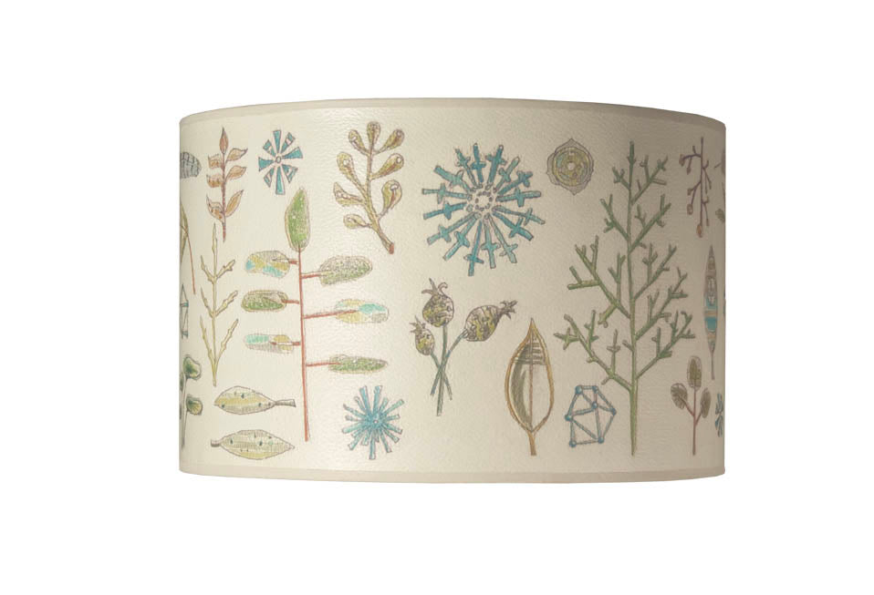 Janna Ugone & Co Lamp Shades Large Drum Lamp Shade in Field Chart