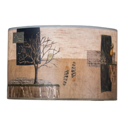 Janna Ugone & Co Lamp Shades Large Drum Lamp Shade in Wander in Drift