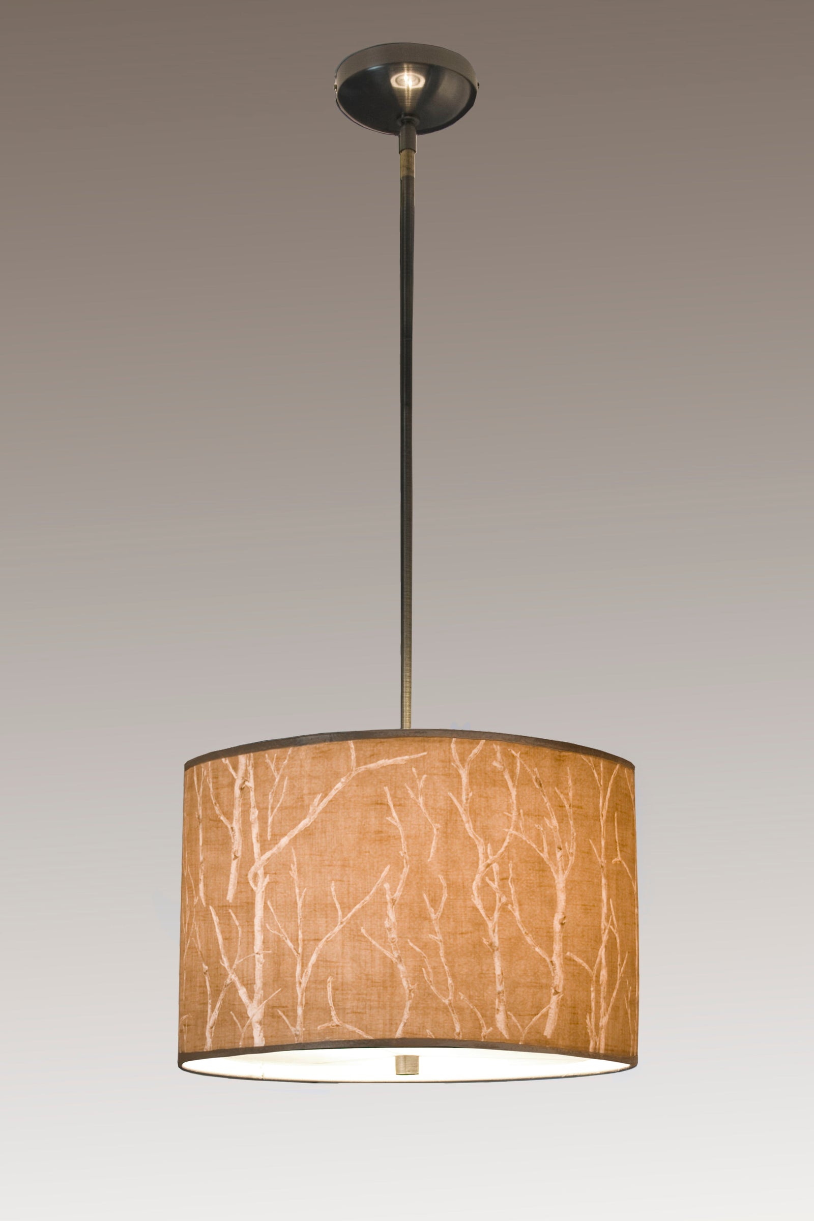 Janna Ugone & Co Pendant Lights Large Drum Pendant in Twigs