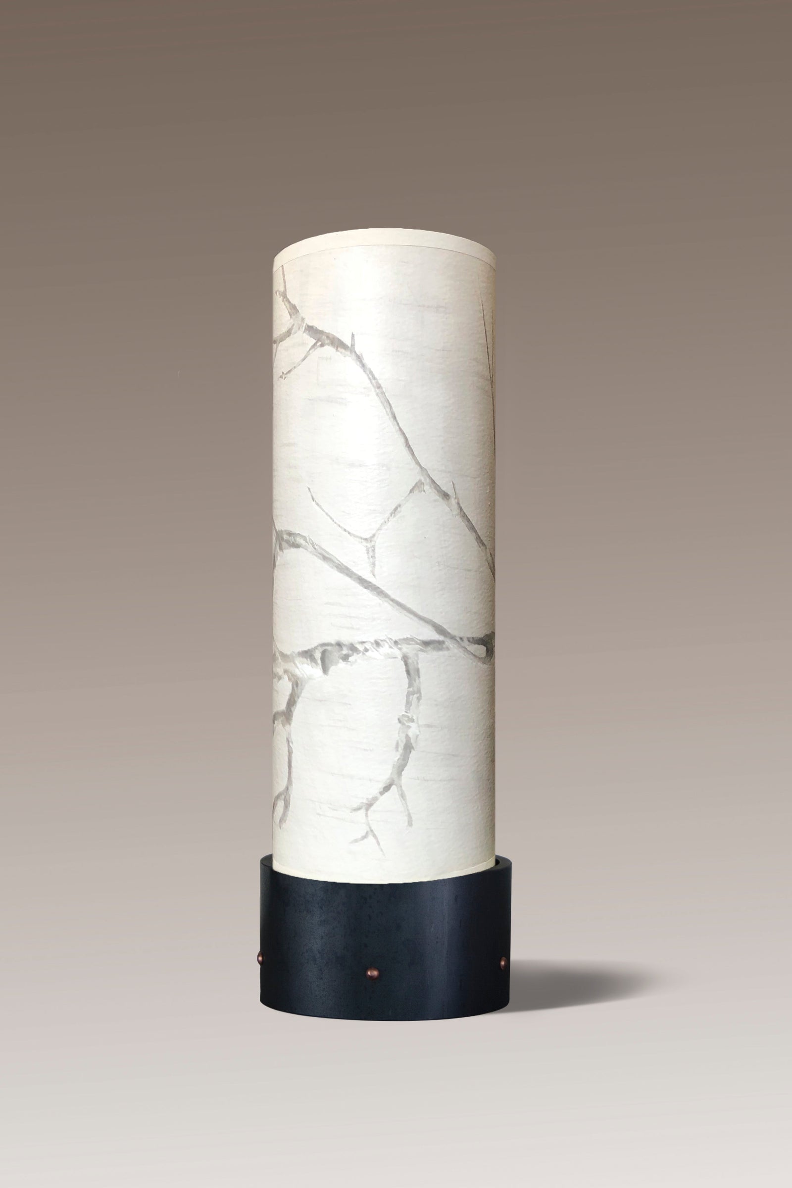 Janna Ugone & Co Luminaires Steel Luminaire Accent Lamp with Sweeping Branch Shade