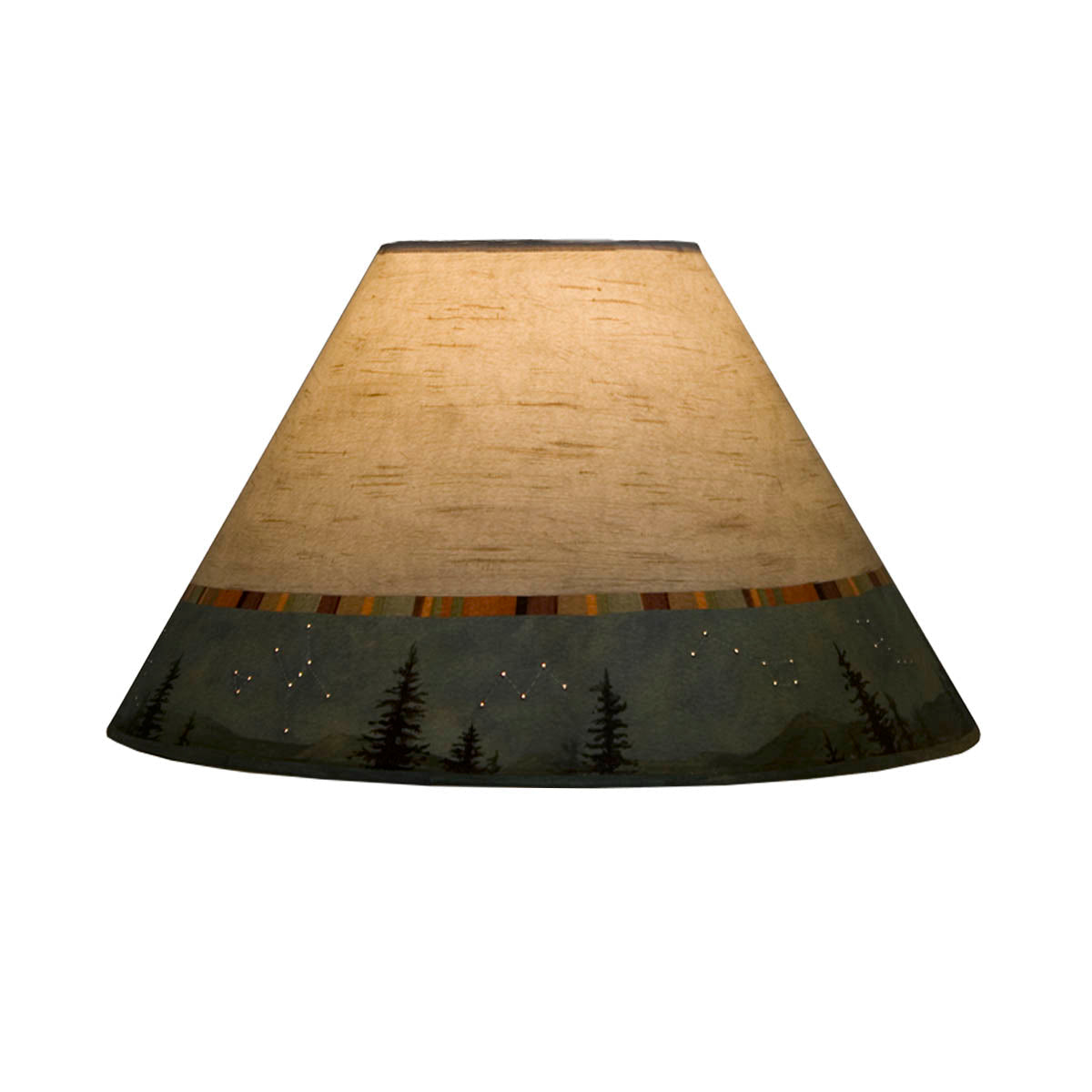Janna Ugone & Co Lamp Shades Medium Conical Lamp Shade in Birch Midnight